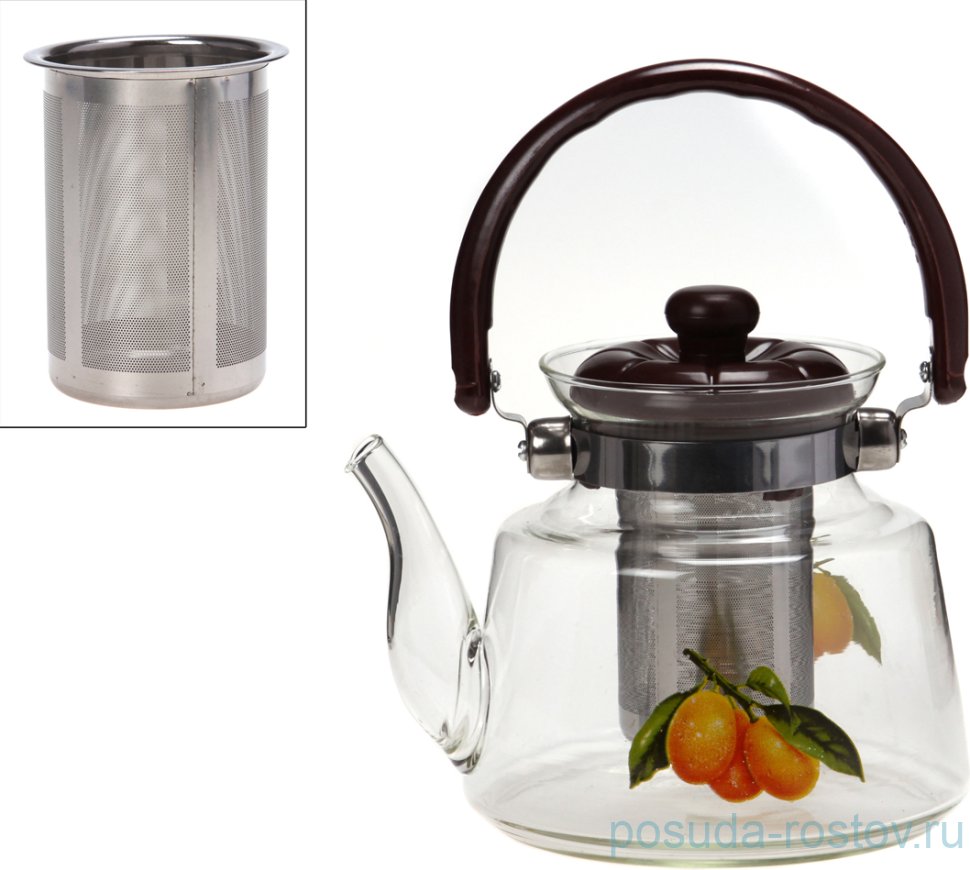 Заварочный чайник 1,2 л с фильтром "Agness"  / 195740