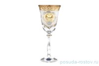 Бокалы для красного вина 250 мл 6 шт &quot;Анжела /Богемия /Антик золото&quot; R-G / 094775