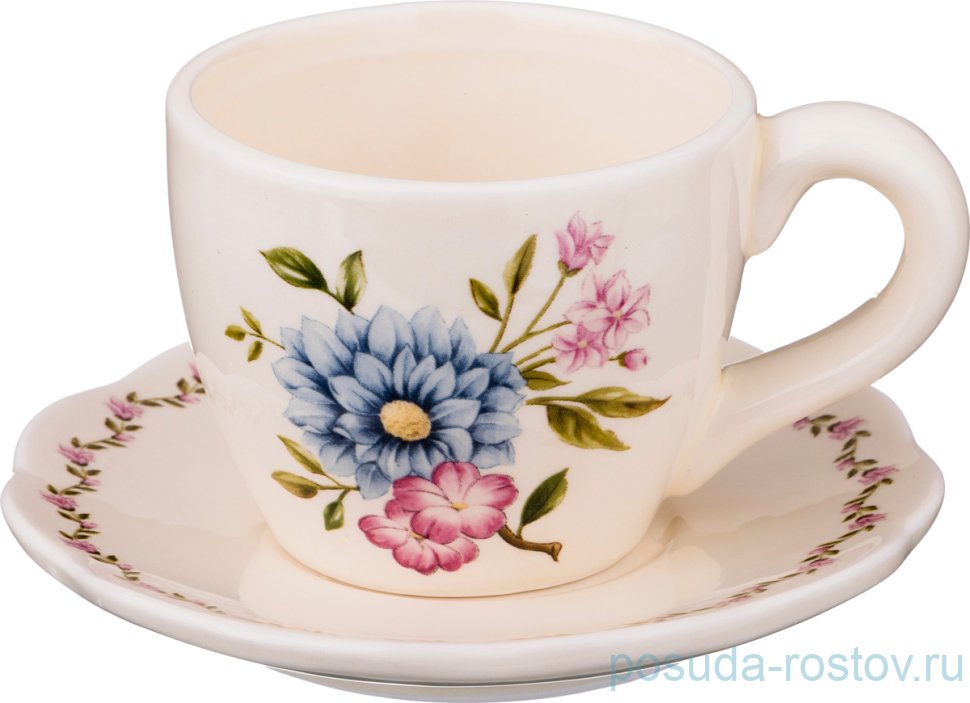 Чайная пара 150 мл 1 шт "Villa taranto /Георгин" / 191619