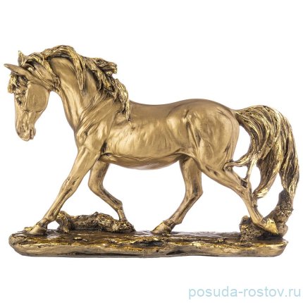 Фигурка 33 х 8 х 23 см &quot;Лошадь&quot; /бронза с позолотой / 273640