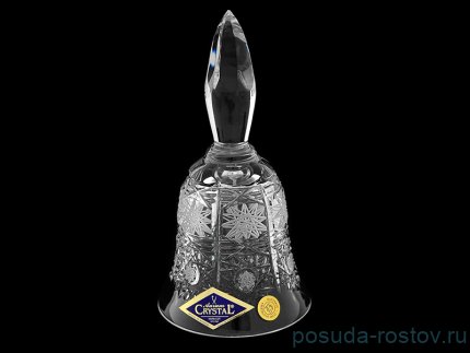Колокольчик 12,5 см &quot;A.Crystal /Хрусталь резной&quot; / 103658