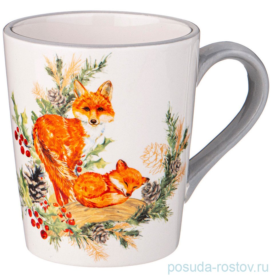 Кружка 400 мл "С новым годом! /Лисы" / 332480