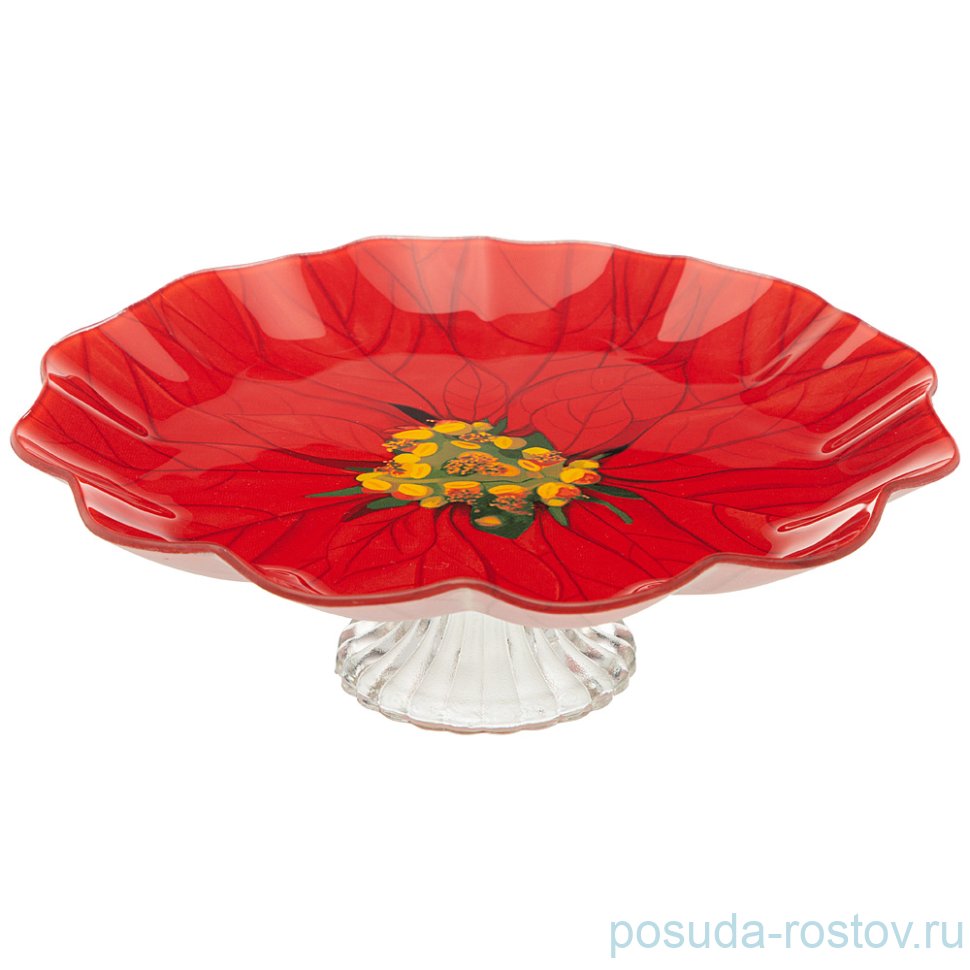 Блюдо 25 см н/н круглое "Рождественская сказка" / 268444