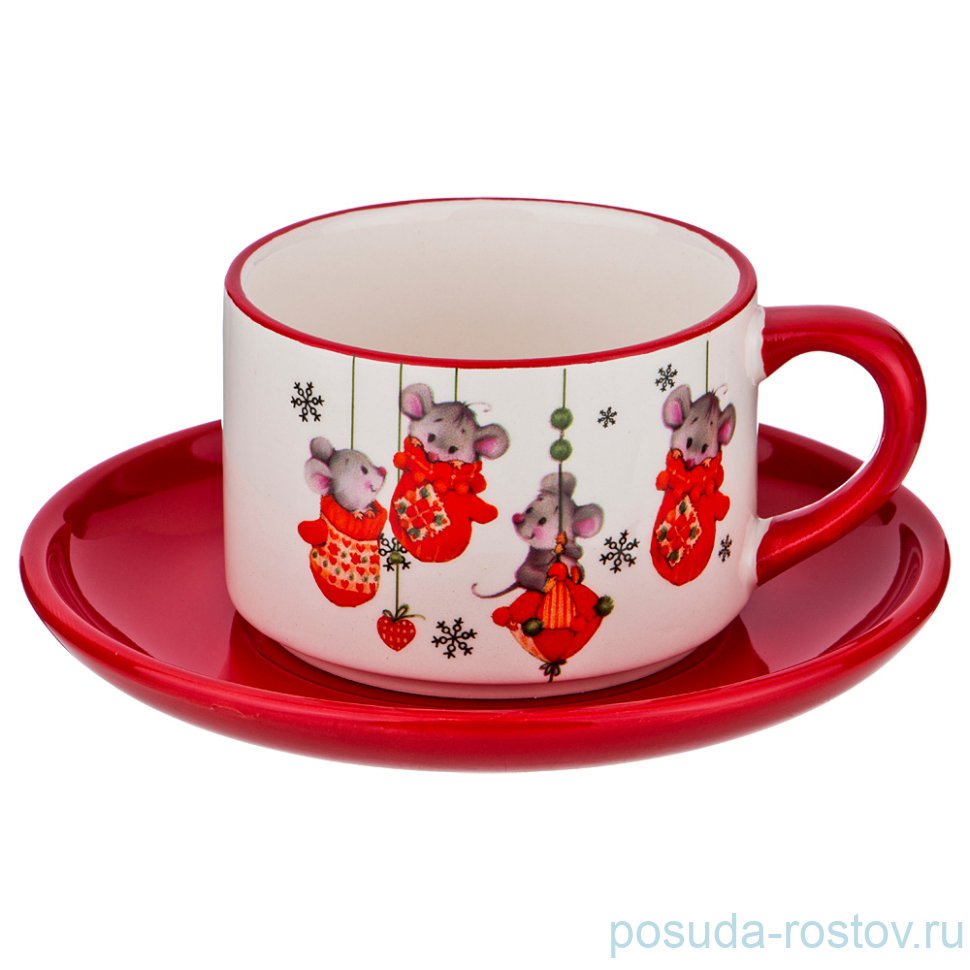 Чайная пара 210 мл 1 шт "литл маус" / 190319