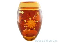 Ваза для цветов 26 см Ромашки &quot;Эгерманн /Красно-Коричневый Амбер&quot; / 018914