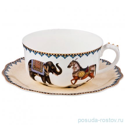Чайная пара 375 мл 1шт &quot;Цирк&quot; / 189163