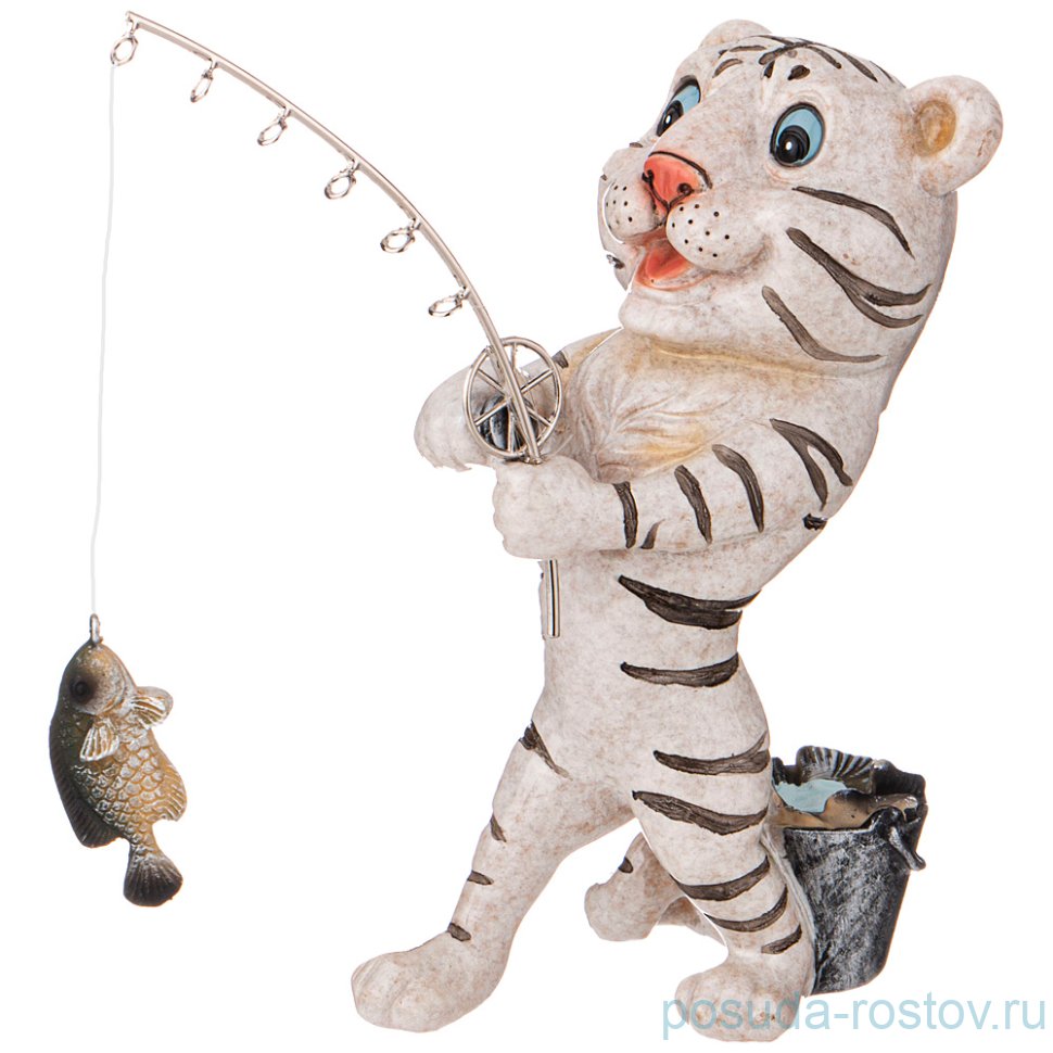 Фигурка 17 х 8 х 17 см белая "тигруля" / 268792