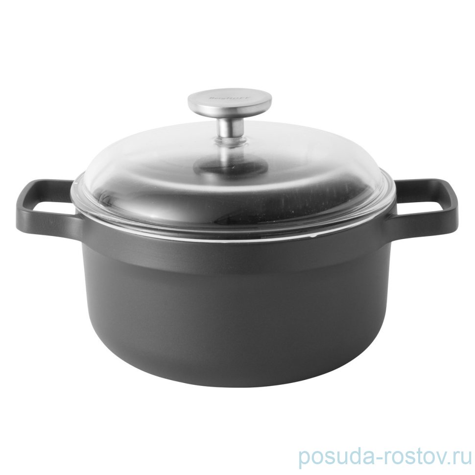 Кастрюля 20 см с крышкой 2,8 л "Gem" / 162409