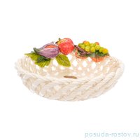 Блюдо 26 см круглое перф. &quot;Овощи&quot; / 246709