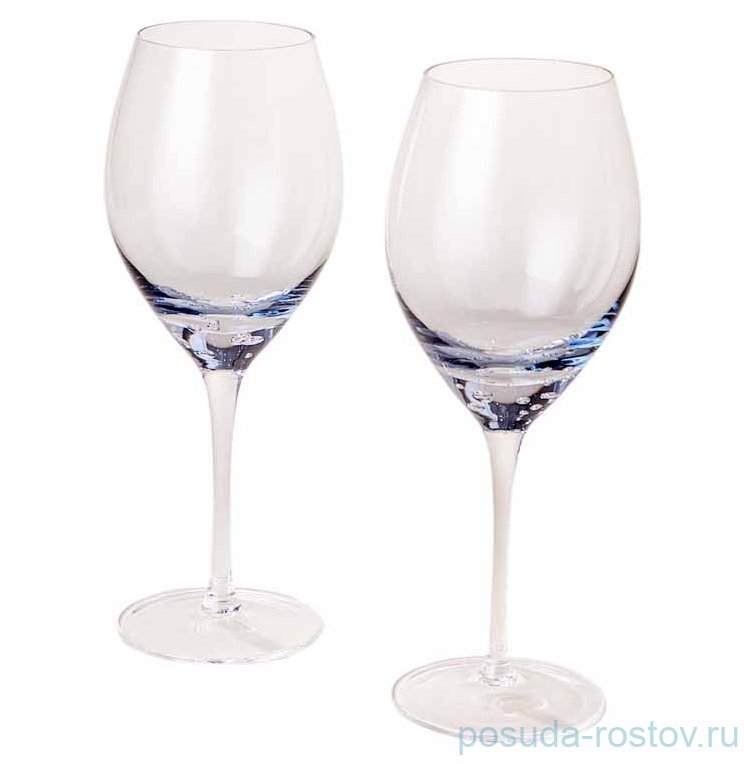 Бокалы для красного вина 580 мл 2 шт "Bubles blue" / 343551