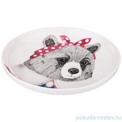 Тарелка 19 см 1 шт &quot;Fashion Animals /Медведица&quot; / 213571