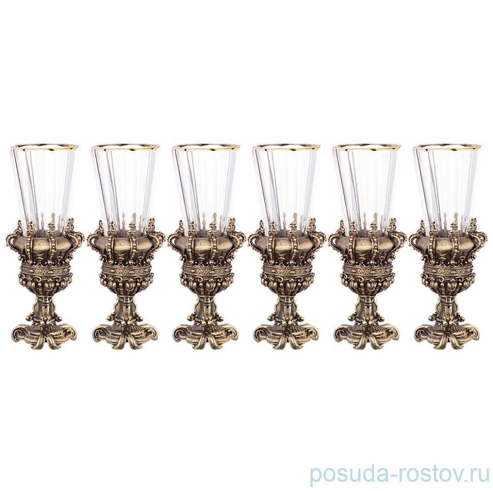 Рюмки 50 мл 6 шт "Корона Российской империи" / 268919 Рюмки 50 мл 6 шт "Корона Российской империи" / 268919