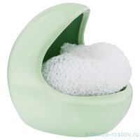 Подставка под губку 10 х  8,5 х 9,5 см зелёная &quot;Agness&quot; / 191578