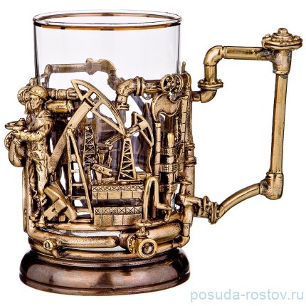 Подстаканник латунь &quot;Нефтяники&quot;  / 196762