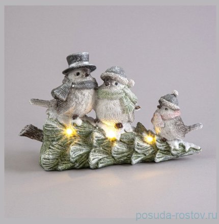 Статуэтка 22 х 9,5 х 13 см с led-подсветкой &quot;Птички&quot;  / 379627