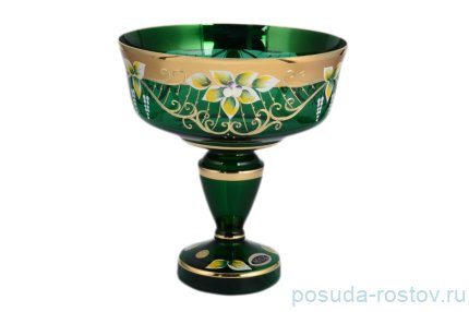 Конфетница 20 см н/н зеленая &quot;Star Crystal /Лепка&quot; / 099265