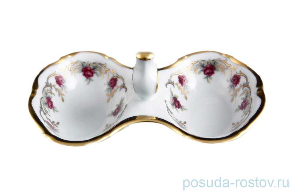 Прибор для специй двойной Bohemia Porcelan Moritz Zdekauer 1810 s.r.o. "Анжелика /Плетистая роза" / 071992 Прибор для специй двойной Bohemia Porcelan Moritz Zdekauer 1810 s.r.o. "Анжелика /Плетистая роза" / 071992