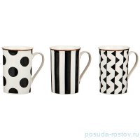 Кружка 300 мл &quot;Черно-Белая&quot; в ассортименте 3 вида / 194052