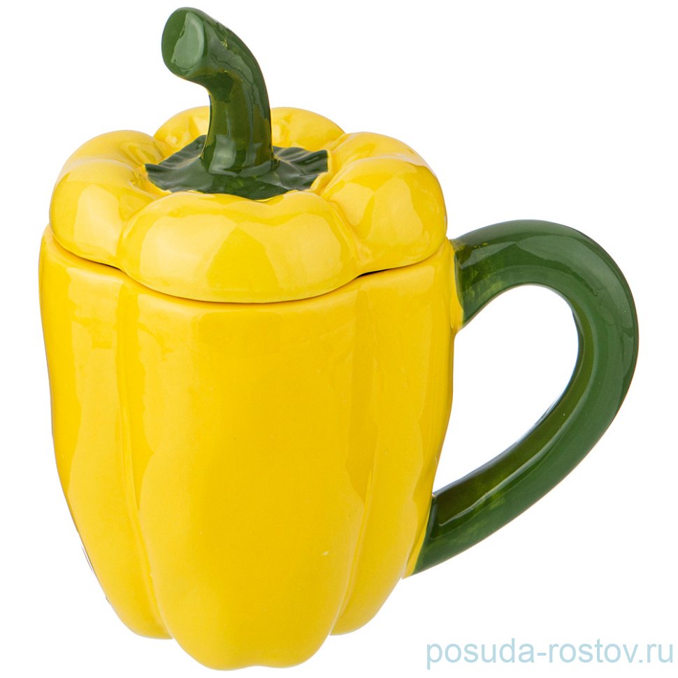 Кружка 500 мл жёлтая "peperoni" / 220792