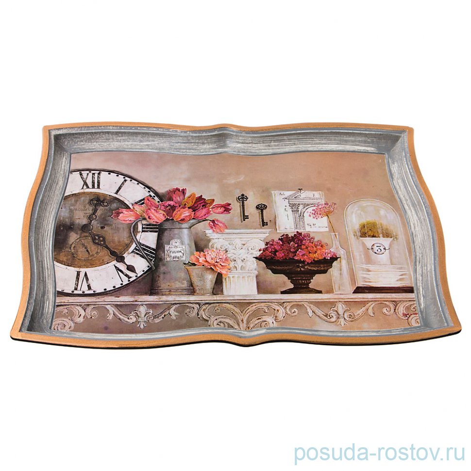 Поднос 34 х 22 см прямоугольный "Старинный прованс" / 186046