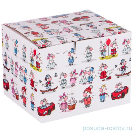 Кружка 350 мл &quot;милая коровка /зеленая&quot; / 227182