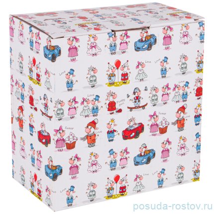 Салатник 650 мл &quot;милая коровка /голубой&quot; / 227188