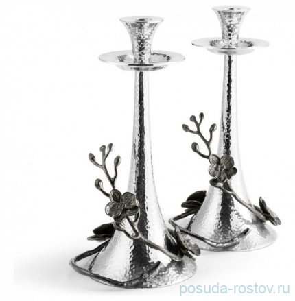 Набор подсвечников 30 см 2 шт &quot;Black Orchid&quot; / 374380