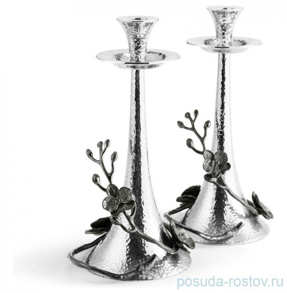Набор подсвечников 30 см 2 шт "Black Orchid" / 374380 Набор подсвечников 30 см 2 шт "Black Orchid" / 374380