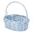 Набор корзин 3 шт плетёные голубые / 259906