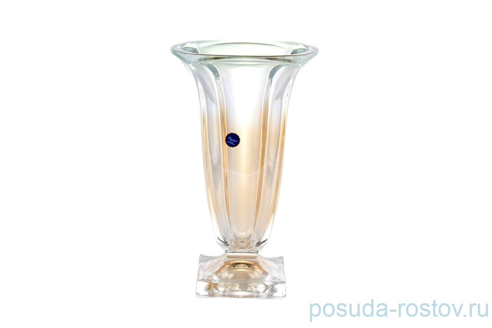 Ваза для цветов 33 см н/н "Магма /Янтарно-зеленая" R-G / 113527