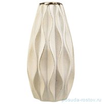 Ваза для цветов 14 х 28,5 см &quot;Волны /Золотая шампань&quot; / 339219