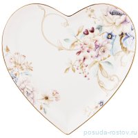 Тарелка 15 х 2 см 1 шт Сердце &quot;Завтрак у короля 2&quot; / 245631