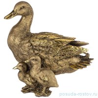 Фигурка 28 х 24 см &quot;Уточка с детьми&quot; /бронза с позолотой / 273631