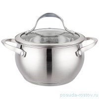 Кастрюля 16 х 9,5 см со стеклянной крышкой 1,9 л &quot;apple&quot; / 275411