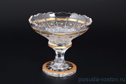 Конфетница 20 см н/н &quot;Bohemia gold /Золотые окошки&quot; 4 / 115911