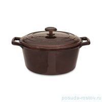 Кастрюля 20 х 9,5 см с крышкой чугунная 2,4 л &quot;Moon&quot; / 162185