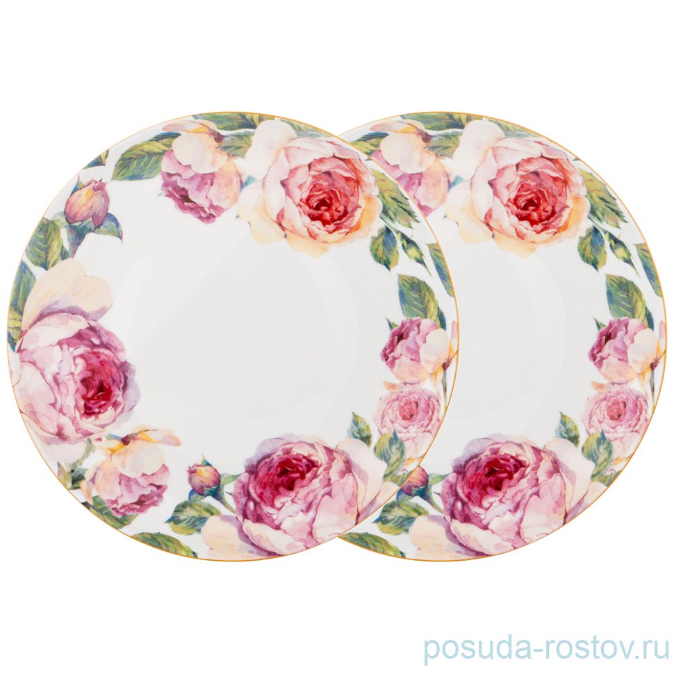 Набор тарелок 20,5 см 2 шт белые "Винтаж" / 227302 Набор тарелок 20,5 см 2 шт белые "Винтаж" / 227302