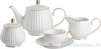Чайный сервиз на 6 персон 15 предметов &quot;отводка золото&quot; (подарочная упаковка) / 194588