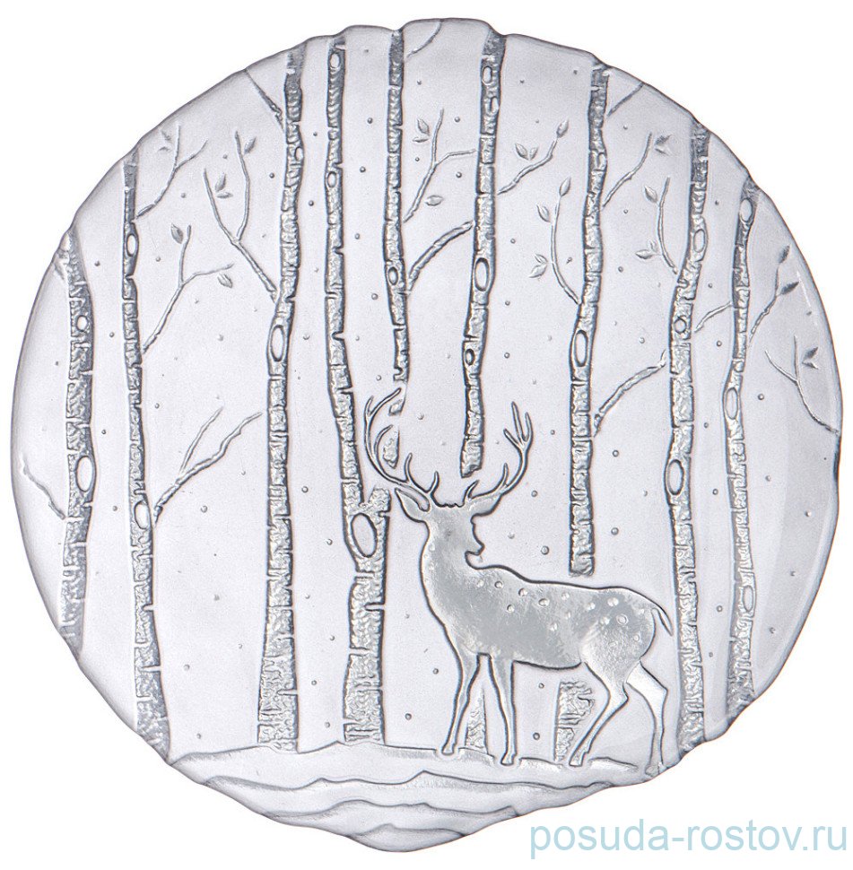 Тарелка 21 см "Winter story grey" / 332160