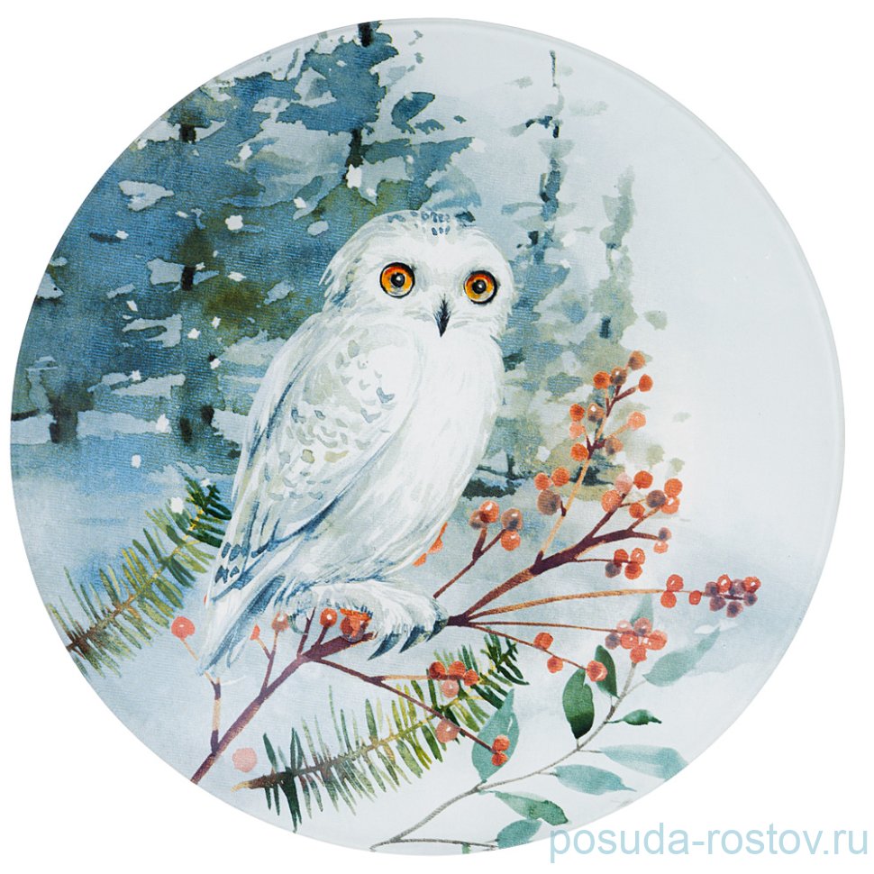 Тарелка 20 см "зимняя сказка /сова" / 268460