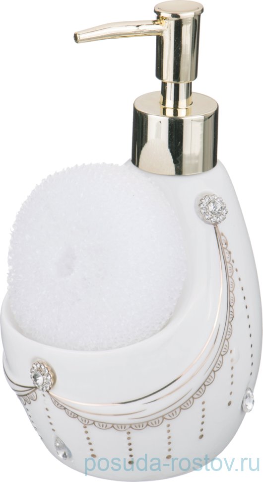 Дозатор для жидкого средства 17 см с губкой "Lefard" / 190994 Дозатор для жидкого средства 17 см с губкой "Lefard" / 190994