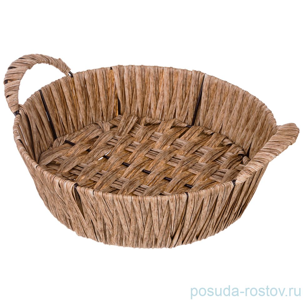 Корзинка 21 х 6 /9 см с ручками "Натурель" / 210365