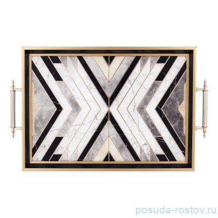 Поднос 31 х 43 см прямоугольный с ручками &quot;Dementia Koleksiyon&quot; / 341560