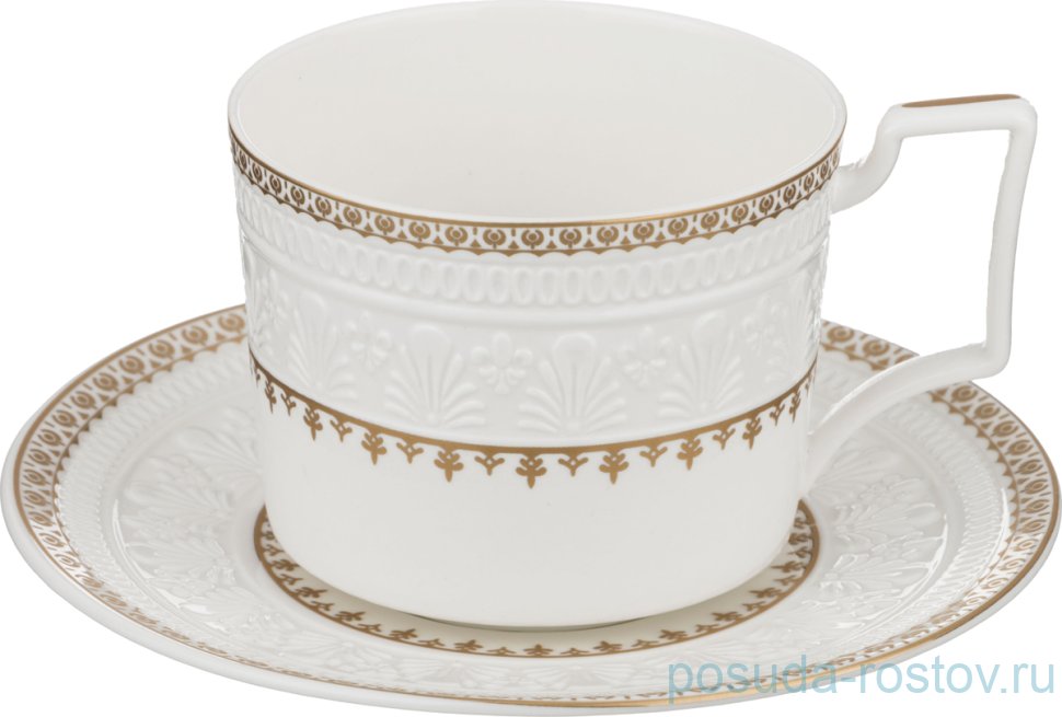 Чайная пара 250 мл 1 шт "Белое золото" / 193756