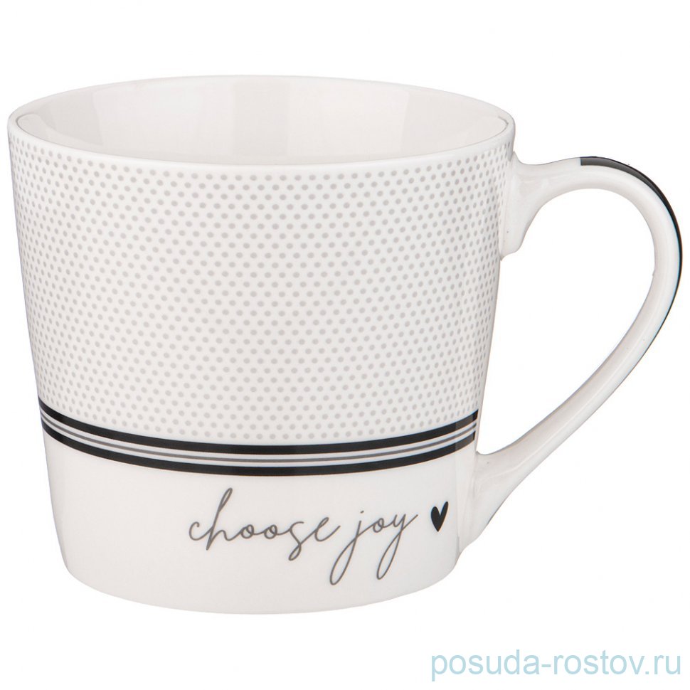 Кружка 400 мл "Modern lines /Choose joy" / 331145