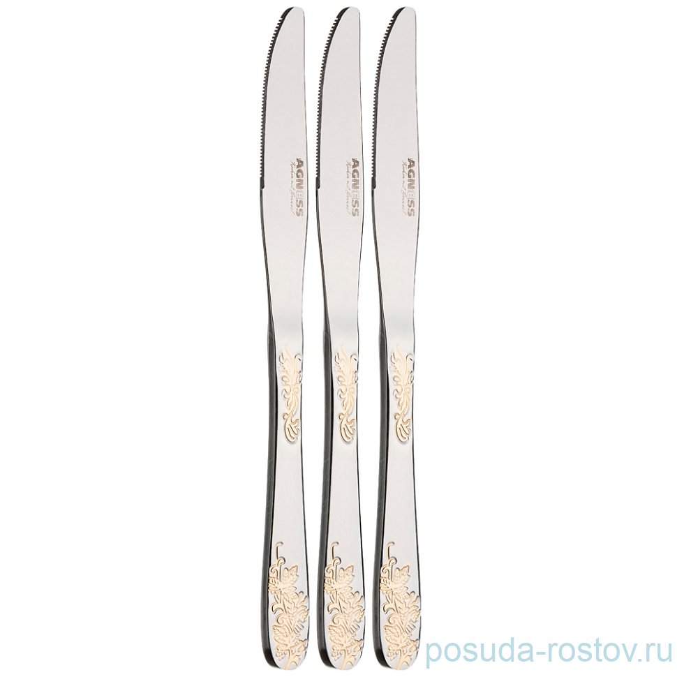 Столовые приборы 3 предмета /нож 23 см "agness" / 196027 Столовые приборы 3 предмета /нож 23 см "agness" / 196027