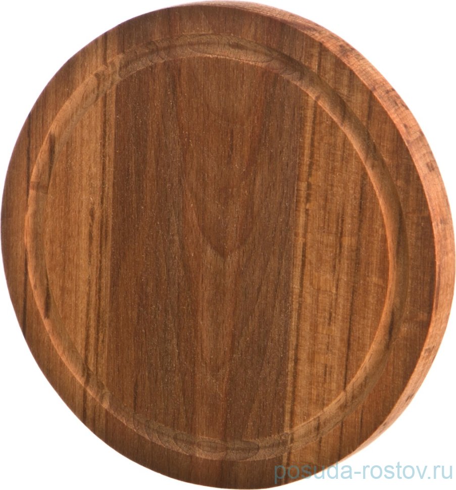Доска разделочная 30 х 2 см деревянная круглая "Agness"  / 202752