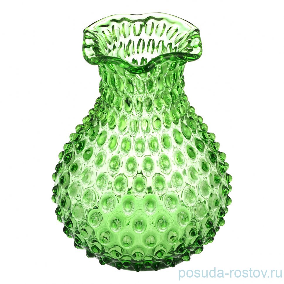 Ваза для цветов 22 см "Кветна /Полка Дот /Зелёная" / 353334