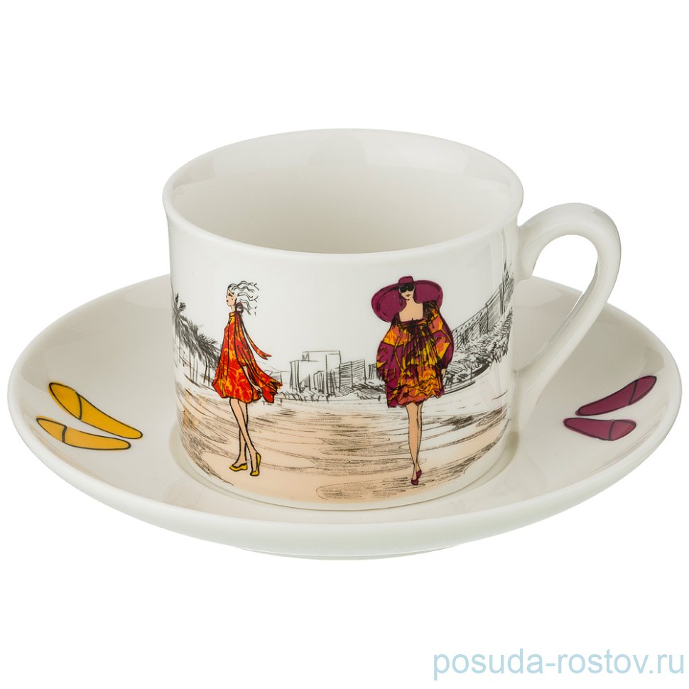 Чайная пара 210 мл 1 шт "fashion queen" / 207125