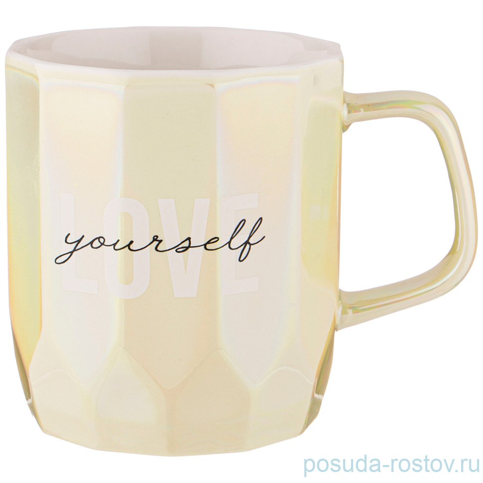 Кружка 380 мл жёлтая "shiny" / 258940